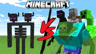 TWO-HEADED ENDERMAN vs EVERY MUTANT CREATURE in Minecraft Mob Battle