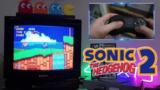 Sonic The Hedgehog 2 Gameplay on an original Sega Mega Drive with a Trinitron CRT TV
