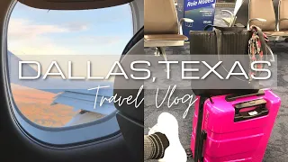 DALLAS TEXAS: pack with me| early morning flight| first day in texas|travel vlog|pt.1