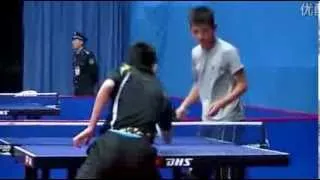 Zhang Jike | Pendulum Serve | Close Up View | High Definition | Table Tennis