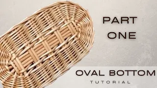 How to weave an oval bottom (tutorial). Part 1