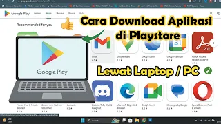 ✅ Cara Download Aplikasi di Playstore Lewat Laptop/PC