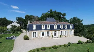 Turnkey 18th C. Chateau for sale in Lot et Garonne- indoor & outdoor pools.