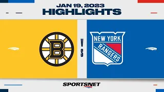 NHL Highlights | Bruins vs. Rangers - January 19, 2023