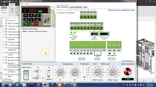 V1 DESCARGA DE SIMULADOR DE VARIADOR DE FRECUENCIA YASKAWA V1000, DE FORMA GRATUITA USO DE RESOSTATO