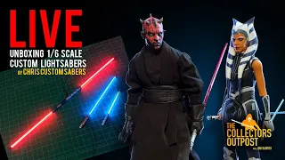 Unboxing 1/6 Scale custom Lightsabers - LIVE STREAM