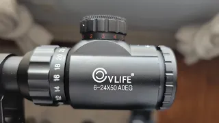 CVLIFE 6X24X50 illuminated rifle scope review