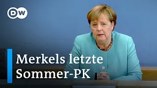 Bundeskanzlerin Merkels letzte Sommer-Pressekonferenz | DW Deutsch