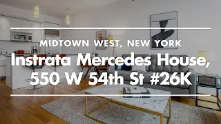 Apartment Tour in NYC | Instrata Mercedes Furnished Apartment in Midtown West, New York City