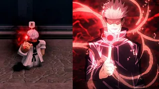 Cursed Arena Gojo vs Anime comparison UPDATE!!! (BLACK FLASH)