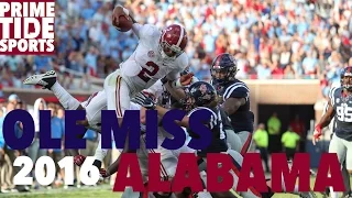 #1 Alabama @ #19 Ole Miss Highlights 2016 (Prime Sports)