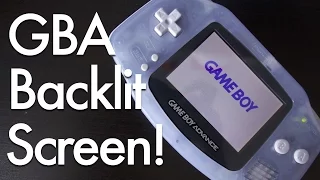 Game Boy Advance Backlit Screen Mod