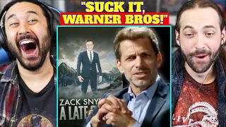 Zack Snyder TELLS WARNER BROS TO SUCK IT - REACTION!!  (Stephen Colbert | Snyder Cut | WB)