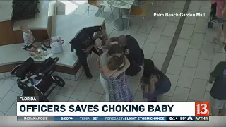 Officers Save Choking Baby