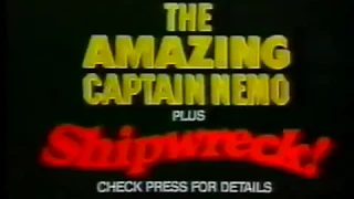 Shipwreck / The Amazing Captain Nemo double bill TV spot cinema trailer 1980.