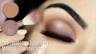 Beginners Eye Makeup Tutorial Using One Matte and One Metallic | How To Apply Eyeshadow