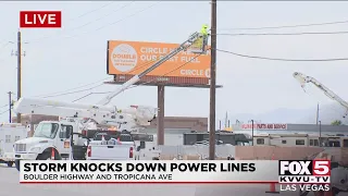 NV Energy nearly finished replacing power poles knocked down by storm