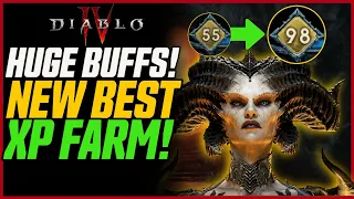 40 MIL XP AN HOUR (SOLO)! Best XP Farm After Buffs // Diablo 4 Fastest Leveling Guide