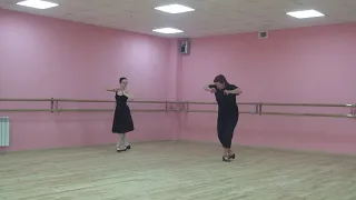 Комбинация "каблучное" в характере еврейского танца.