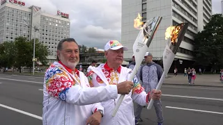 Эстафета огня : «Пламя мира» в столице