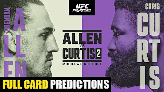 UFC Vegas 90 Brendan Allen vs Chris Curtis II Full Card Predictions