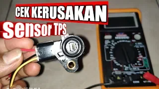 Cek kerusakan sensor TPS motor HONDA Injeksi dengan multitester