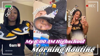 MY REALISTIC 6:00 AM HIGH SCHOOL MORNING ROUTINE ★// GRWM, OOTD, Mini School Vlog, etc.🤗