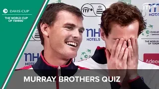 "This is Embarrassing!" - Testing the Murray Brothers | Davis Cup | ITF