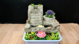 Easy thermocol fountain making idea