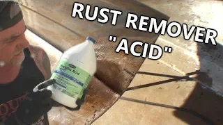 "Muriatic Acid"- Rust Removal, Fast, Easy and Forever!