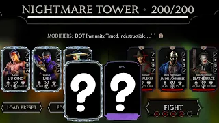 Final Boss Match 200 Nightmare Tower + Rewards in one shot. MK Mobile