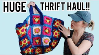 HUGE 70+ Item Goodwill & Family Thrift Outlet Thrift Haul to Resell on Poshmark for a $$$ Profit!!
