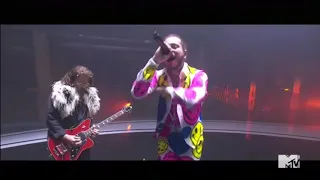 Post Malone and 21 savage ROCKSTAR VMAs