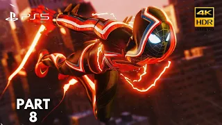 SPIDER-MAN MILES MORALES (PS5) 4K 60 FPS HDR + Ray Tracing Walkthrough Gameplay Part 8 - CAMILA