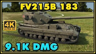 World of Tanks | FV215b (183) - 7 Kills - 9,1K Damage Gameplay