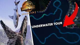 MINI NUBLAR Ep 12: Making A Mosasaurus Lagoon Tour | Jurassic World Evolution 2 Sandbox Park Build