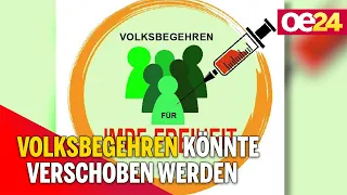 Volksbegehren könnte verschoben werden