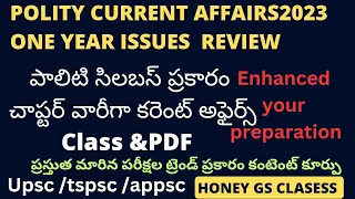 ||polity current affairs 2023||1 year review ||||Honey GS Classes
