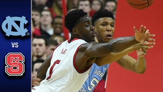 North Carolina vs. NC State Men's Basketball Highlights (2016-17)