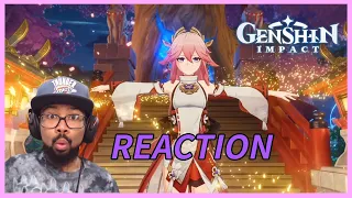 Narukami Shrine Ritual Final Cutscene REACTION! | Yae Miko Story Quest Genshin Impact 2.5