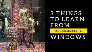 How DOLCE&GABBANA do their WINDOW DISPLAY? visual merchandising 101