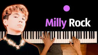 Rakhim - Milly Rock ● караоке | PIANO_KARAOKE ● ᴴᴰ + НОТЫ & MIDI