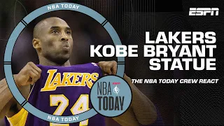 The NBA Today crew reacts to the Lakers unveiling a Kobe Bryant statue outside of Crypto.com Arena 💜