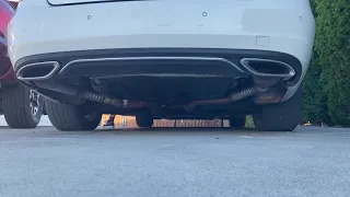 2014 Mercedes e350 coupe x pipe/muffler delete