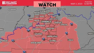 WATCH LIVE: Tornado Watches issued for Kentuckiana counties