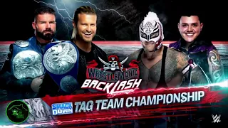 WWE Wrestlemania Backlash 2021 Dolph Ziggler & Robert Roode vs Rey Mysterio & Dominik Match Card HD