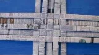 2 Newspaper craft/Best out of waste craft ideas