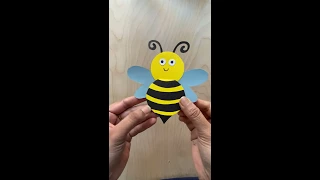 Bee Craft Card | Bee Craft Ideas | #shorts | cute Card to make for any occasion