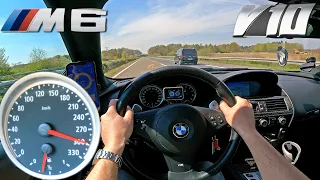 BMW M6 E63 5.0 V10 STRAIGHT PIPED *300km/h* on Autobahn