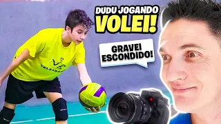 Gravei o Dudu jogando Vôlei sem ele saber🫣